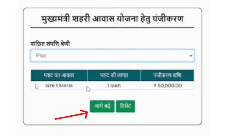 Mukhyamantri shehri awas yojana online apply